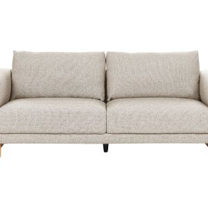 Sofa kanapa tapicerowana 3-osobowa jasnobeżowa 140907 Sofa kanapa tapicerowana 3-osobowa jasnobeżowa 140907