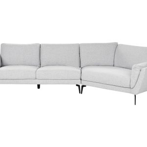 Sofa kanapa tapicerowana 3-osobowa jasnoszara 598665 Sofa kanapa tapicerowana 3-osobowa jasnoszara 598665