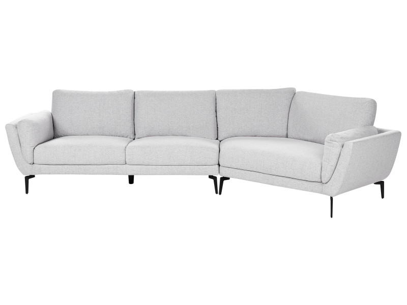 Sofa kanapa tapicerowana 3-osobowa jasnoszara 598665