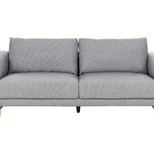 Sofa kanapa tapicerowana 3-osobowa szara 140901 Sofa kanapa tapicerowana 3-osobowa szara 140901