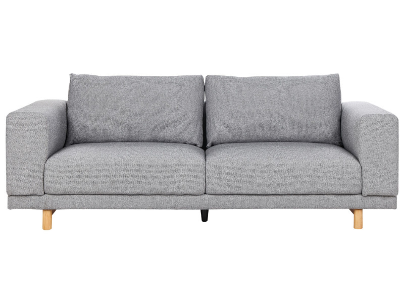 Sofa kanapa tapicerowana 3-osobowa szara 140901