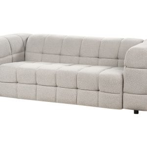Sofa kanapa trzyosobowa boucle szara 451718 Sofa kanapa trzyosobowa boucle szara 451718