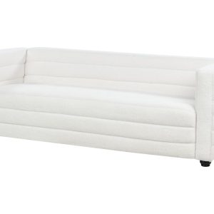 Sofa kanapa trzyosobowa boucle złamana biel 451821 Sofa kanapa trzyosobowa boucle złamana biel 451821
