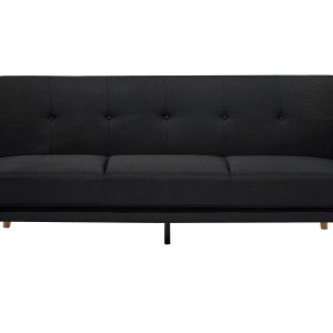Sofa kanapa trzyosobowa rozkładana czarna 65869 Sofa kanapa trzyosobowa rozkładana czarna 65869