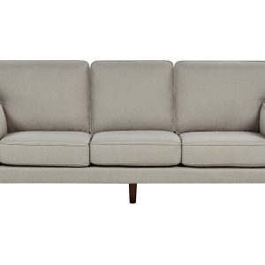 Sofa kanapa trzyosobowa tapicerowana beżowa 516048 Sofa kanapa trzyosobowa tapicerowana beżowa 516048