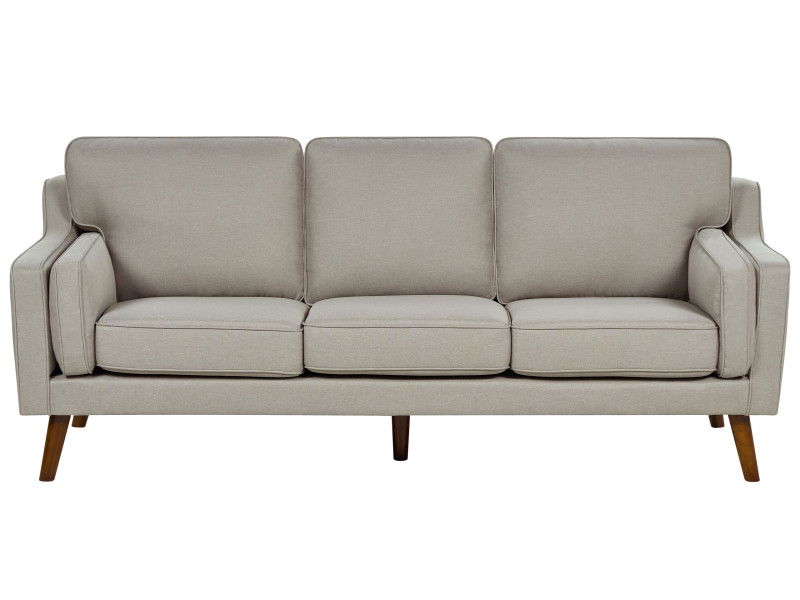 Sofa kanapa trzyosobowa tapicerowana beżowa 516048