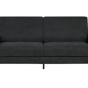 Sofa kanapa trzyosobowa tapicerowana czarna 190534 Sofa kanapa trzyosobowa tapicerowana czarna 190534