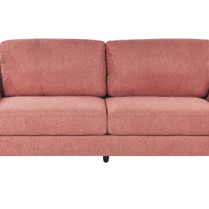 Sofa kanapa trzyosobowa tapicerowana różowa 190683 Sofa kanapa trzyosobowa tapicerowana różowa 190683