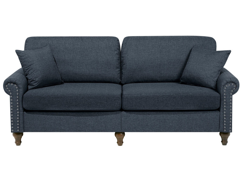 Sofa kanapa trzyosobowa tkanina szara 191004