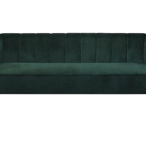 Sofa kanapa trzyosobowa welur zielona 191079 Sofa kanapa trzyosobowa welur zielona 191079