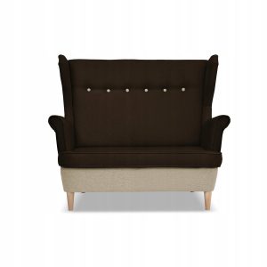 Sofa kanapa uszak ARI DUO skandynawska Family Meble beżowo – brązowa 638419 Sofa kanapa uszak ARI DUO skandynawska Family Meble beżowo – brązowa 638419