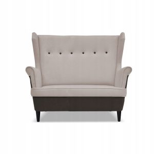 Sofa kanapa uszak ARI DUO skandynawska Family Meble brązowo – beżowa 638417 Sofa kanapa uszak ARI DUO skandynawska Family Meble brązowo – beżowa 638417