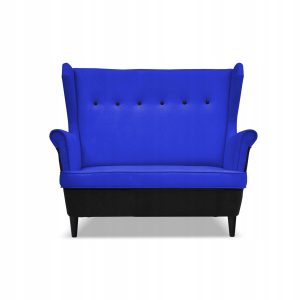 Sofa kanapa uszak ARI DUO skandynawska Family Meble czarno – niebieska 638416 Sofa kanapa uszak ARI DUO skandynawska Family Meble czarno – niebieska 638416