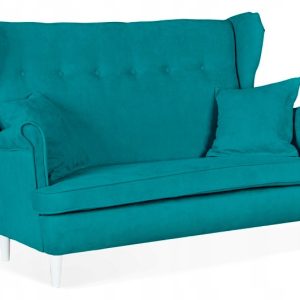 Sofa kanapa uszak Ari nie rozkłada Family Meble turkus welur 161048 Sofa kanapa uszak Ari nie rozkłada Family Meble turkus welur 161048