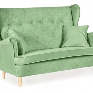 Sofa kanapa uszak Ari nie rozkładana Family Meble miętowa 218455 Sofa kanapa uszak Ari nie rozkładana Family Meble miętowa 218455