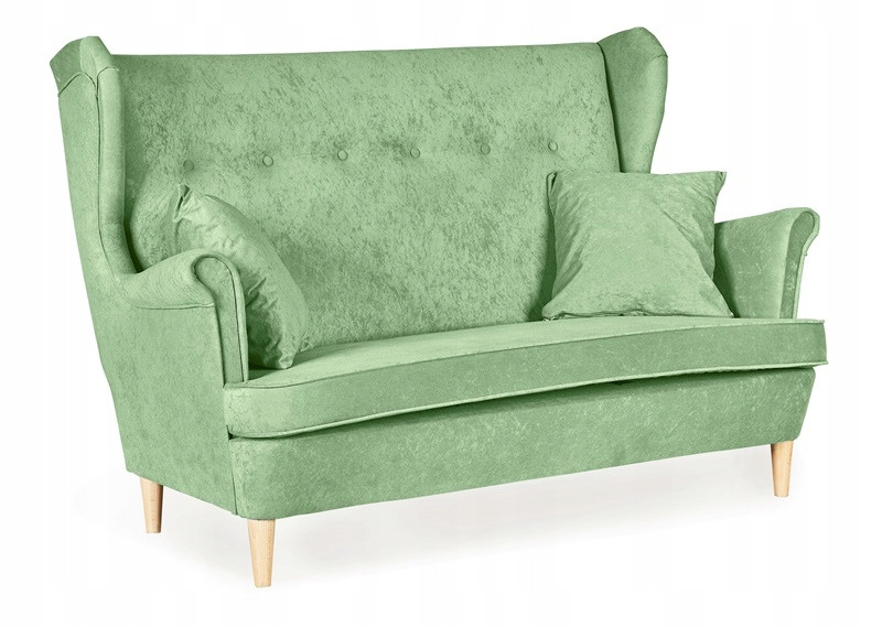 Sofa kanapa uszak Ari nie rozkładana Family Meble miętowa 218455