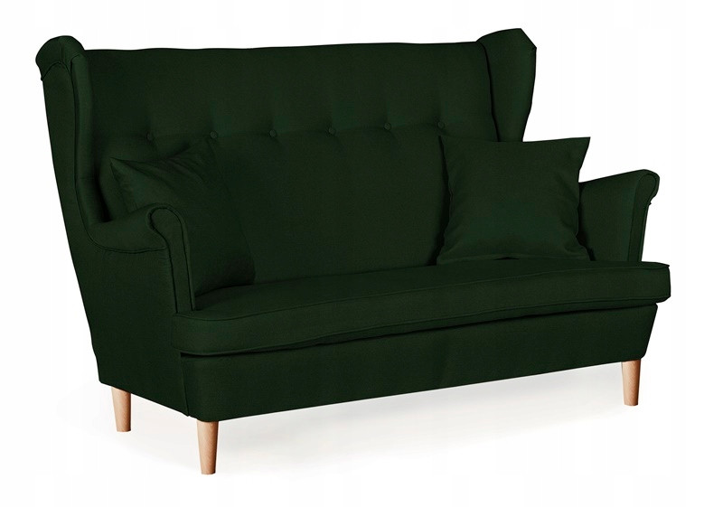 Sofa kanapa uszak Ari nie rozkładana Family Meble zielona 161049