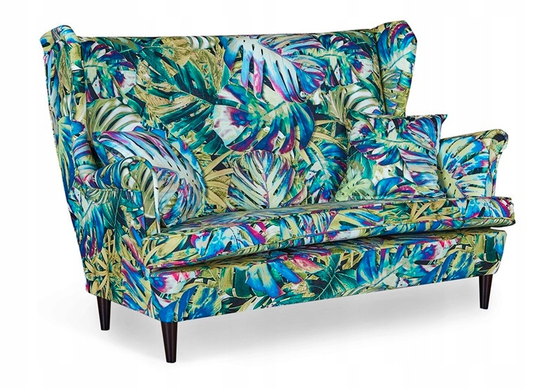 Sofa kanapa uszak Ari Print skandynawska Family Meble liście 161045