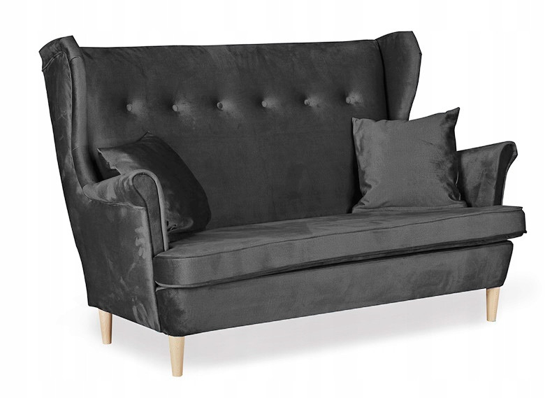 Sofa kanapa uszak Ari skandynawska Family Meble ciemno szara 161063