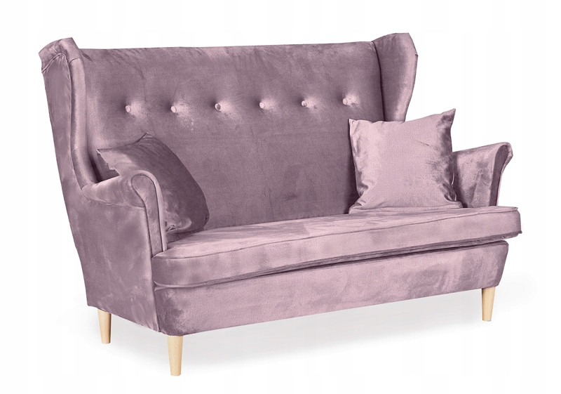 Sofa kanapa uszak Ari skandynawska Family Meble liliowy róż 161051