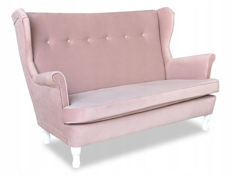 Sofa kanapa uszak Ari skandynawska Family Meble pudrowy róż 161054