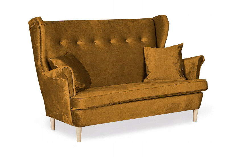 Sofa kanapa uszak Ari skandynawska Family Meble złoty żółty 161060