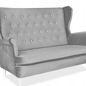Sofa kanapa uszak Diana skandynawska Family Mebl jasno szara 218505 Sofa kanapa uszak Diana skandynawska Family Mebl jasno szara 218505
