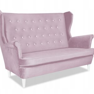 Sofa kanapa uszak Diana skandynawska Family Mebl pudrowy róż 161346 Sofa kanapa uszak Diana skandynawska Family Mebl pudrowy róż 161346