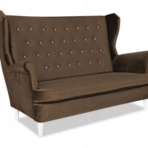 Sofa kanapa uszak Diana skandynawska Family Meble brązowa 161349 Sofa kanapa uszak Diana skandynawska Family Meble brązowa 161349