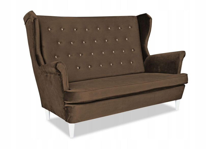 Sofa kanapa uszak Diana skandynawska Family Meble brązowa 161349