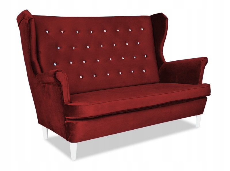 Sofa kanapa uszak Diana skandynawska Family Meble czerwona 161340