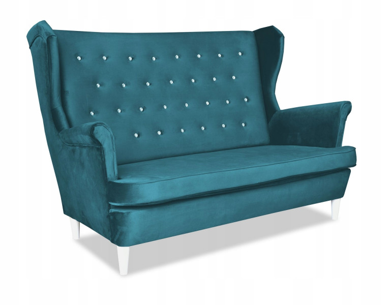Sofa kanapa uszak Diana skandynawska Family Meble turkusowa 161338