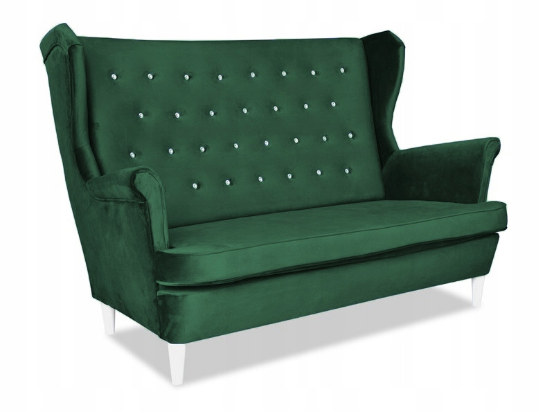 Sofa kanapa uszak Diana skandynawska Family Meble zieleń but 161470