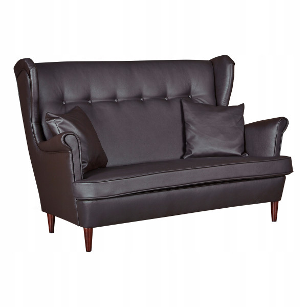 Sofa kanapa uszak eko skóra skandynawska Family Meble brąz 161468