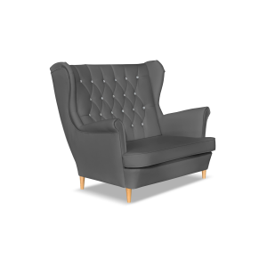 Sofa kanapa uszak Gaja ekoskóra skandynawska Family Meble szara 652492