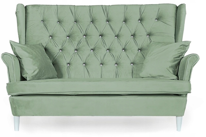 Sofa kanapa uszak Gaja skandynawska Family Meble miętowy 161344