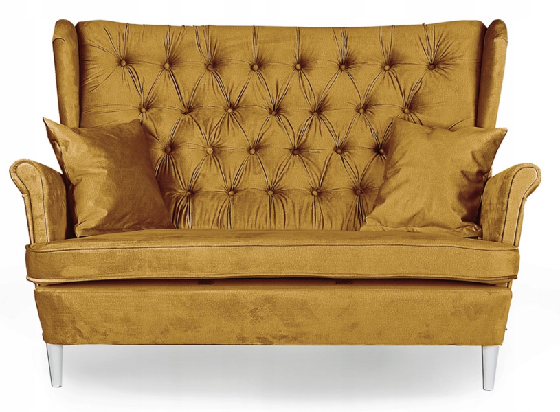 Sofa kanapa uszak Gaja skandynawska Family Meble musztardowy 161350