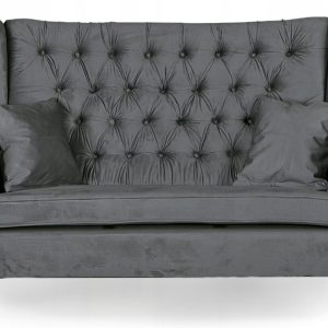 Sofa kanapa uszak Gaja skandynawska Family Meble szary welur 161341