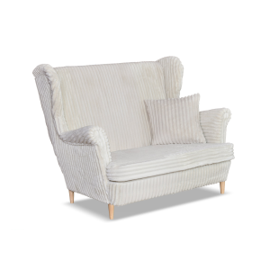 Sofa kanapa uszak Rene Estella beż skandynawska Family Meble beżowa sztruks 638427