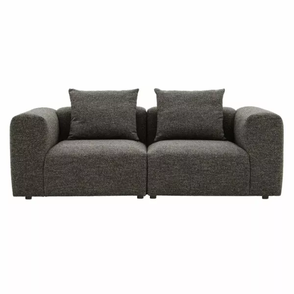 Sofa Kanapa VECTOR 2 osobowa Ciemno Szara Salon Nowoczesna Wygodna 1078524