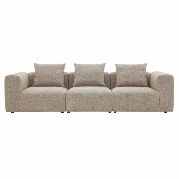 Sofa Kanapa VECTOR 3 osobowa Beżowa Salon Nowoczesna Wygodna 1078528