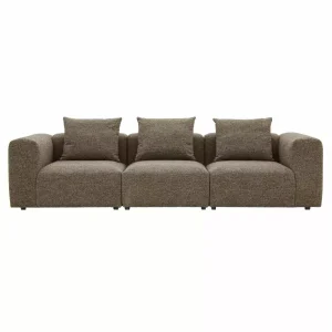 Sofa Kanapa VECTOR 3 osobowa Brązowa Salon Nowoczesna Wygodna 1078530