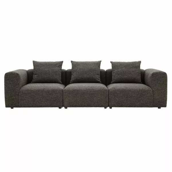 Sofa Kanapa VECTOR 3 osobowa Ciemno Szara Salon Nowoczesna Wygodna 1078529