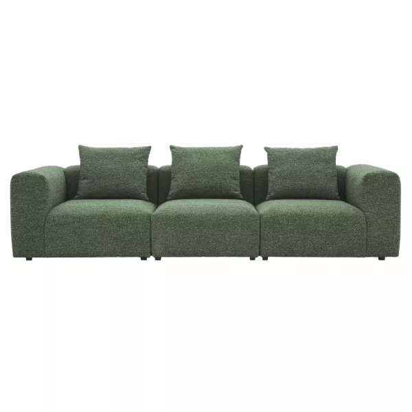 Sofa Kanapa VECTOR 3 osobowa Zielona Butelkowa Salon Nowoczesna Wygodna 1078532