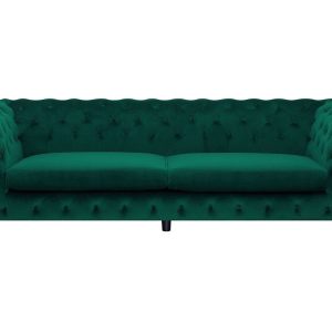 Sofa kanapa welurowa elegancka szmaragdowa 191007