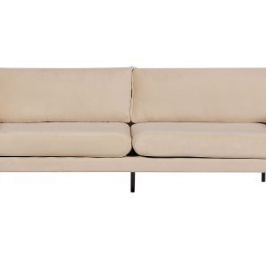 Sofa kanapa wersalka welur beżowa 190553 Sofa kanapa wersalka welur beżowa 190553