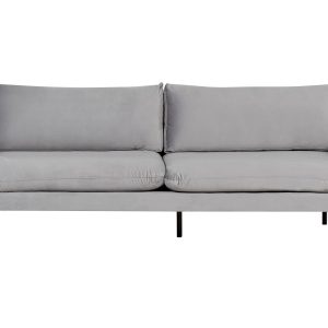 Sofa kanapa wersalka welur szara 451808 Sofa kanapa wersalka welur szara 451808