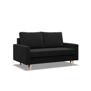 Sofa kanapa z funkcją spania CZARNA bonell 285644 Sofa kanapa z funkcją spania CZARNA bonell 285644