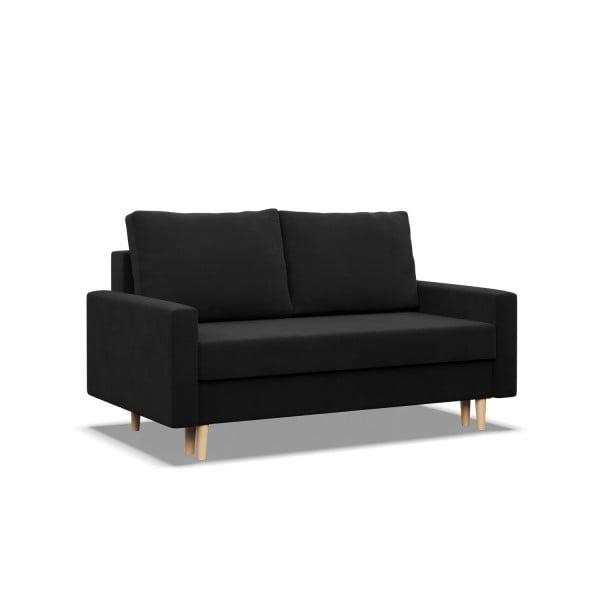 Sofa kanapa z funkcją spania CZARNA 285660