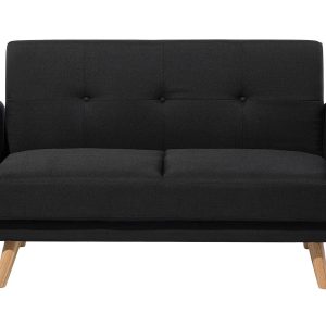 Sofa kanapa z funkcją spania czarna 191089 Sofa kanapa z funkcją spania czarna 191089